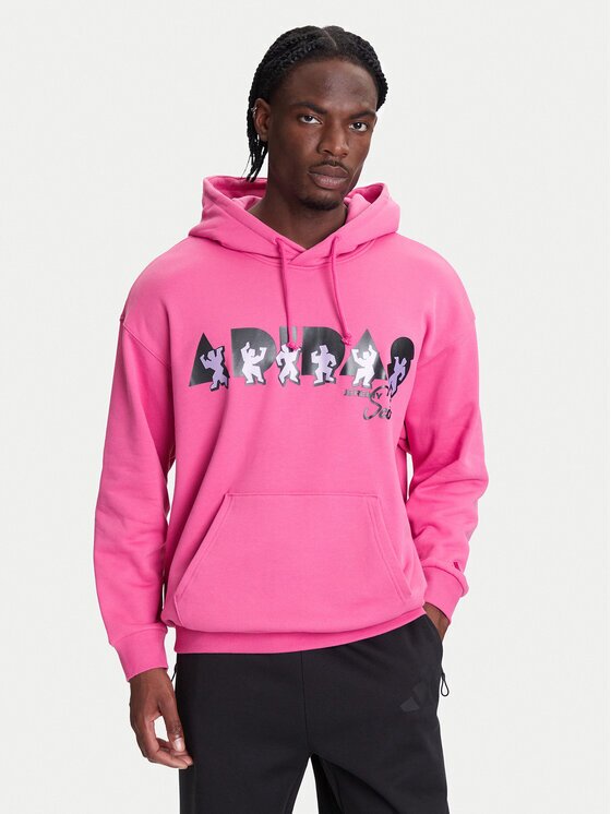 adidas Суитшърт Jeremy Scott Pride JL7625 Розов Oversize