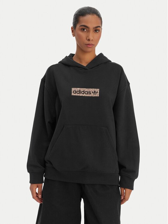adidas Суитшърт KD2823 Черен Oversize