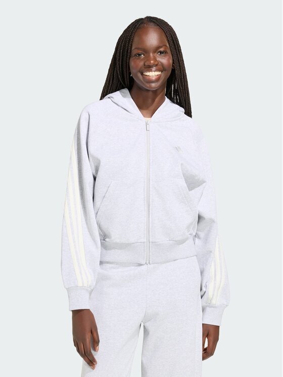 adidas Суитшърт Kit 3-Stripes Full Zip Hoodie KV9879 Regular Fit