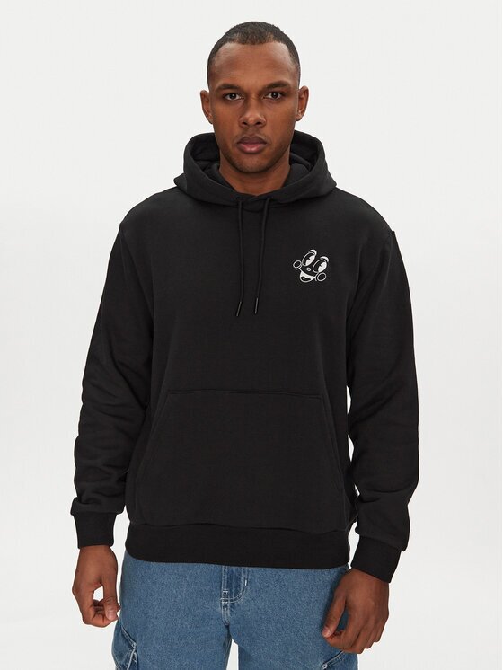 adidas Суитшърт Made By Nelson V-Day JP0980 Черен Loose Fit