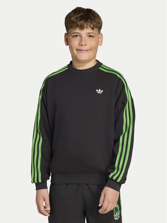 adidas Суитшърт Minecraft JW7723 Черен Loose Fit