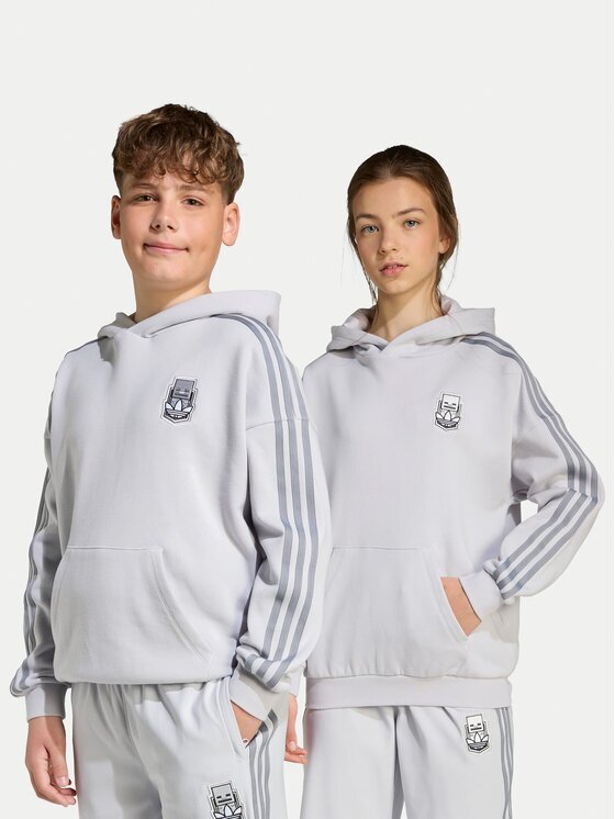 adidas Суитшърт Minecraft JW7725 Сив Loose Fit