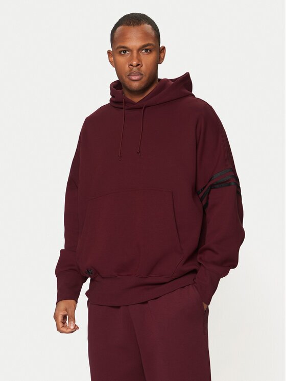 adidas Суитшърт Neuclassics JC9936 Бордо Oversize