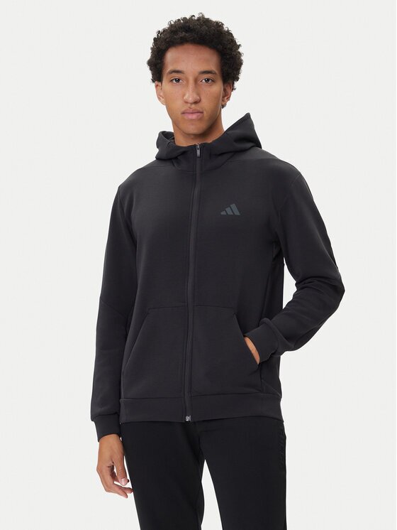 adidas Суитшърт от техническо трико Designed for Training IY1131 Черен Regular Fit
