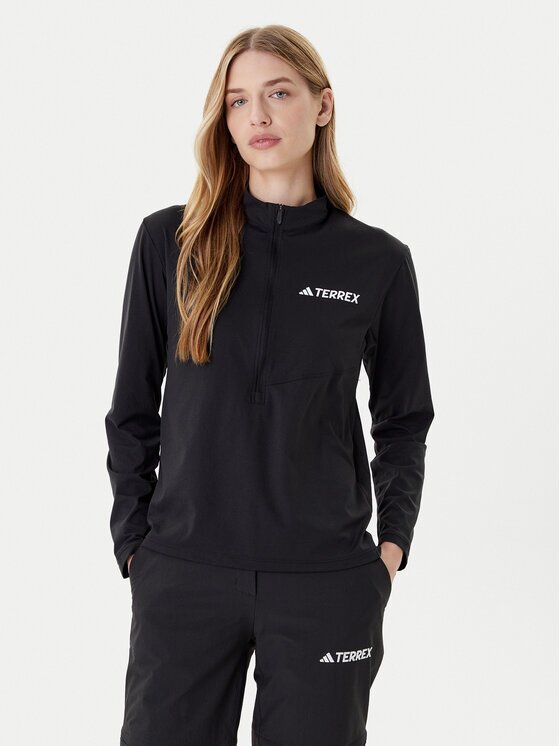 adidas Суитшърт от техническо трико Terrex Multi Climacool JF4185 Черен Regular Fit