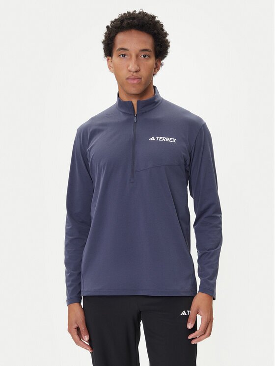 adidas Суитшърт от техническо трико Terrex Multi Climacool JM7084 Син Regular Fit