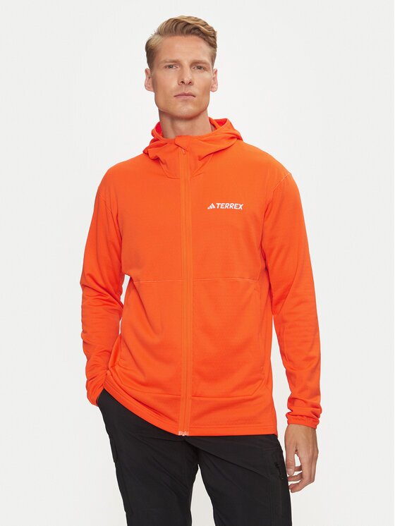 adidas Суитшърт от техническо трико Terrex Xperior Light IQ3720 Оранжев Slim Fit
