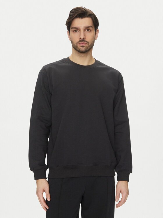 adidas Суитшърт Premium Essentials JC9574 Черен Loose Fit
