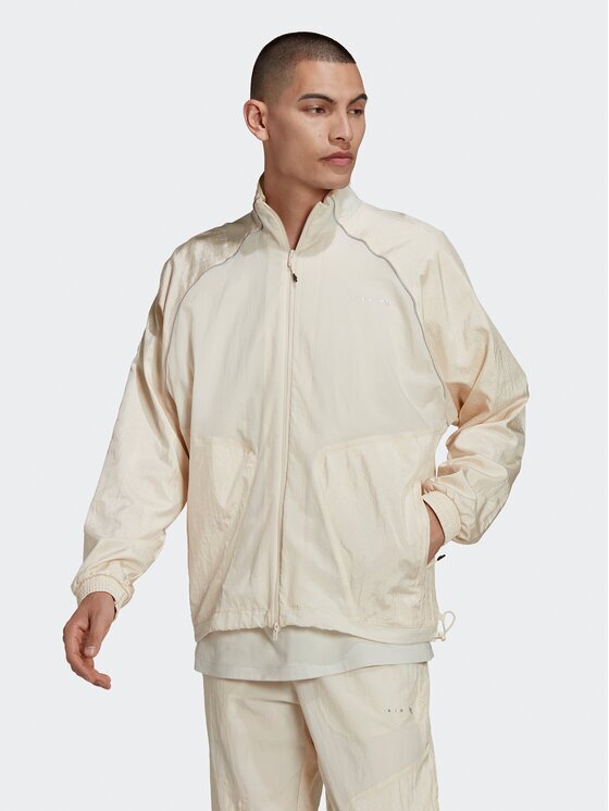 adidas Суитшърт Reveal Material Mix HK2729 Бежов Regular Fit