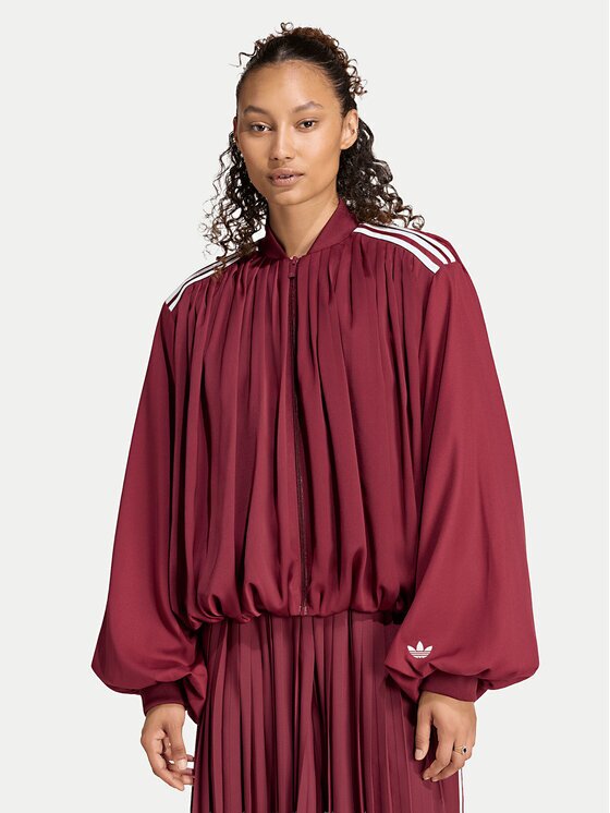 adidas Суитшърт Satin Pleated Track Top LG4081 Relaxed Fit