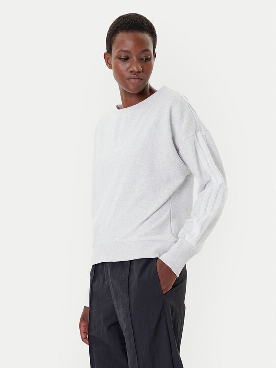 adidas Суитшърт Seasonal Essentials 3-Stripes JM1901 Сив Regular Fit