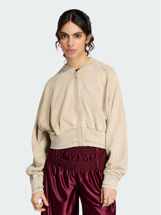 adidas Суитшърт Sst Double Layered Cropped Track Top KT2228 Regular Fit