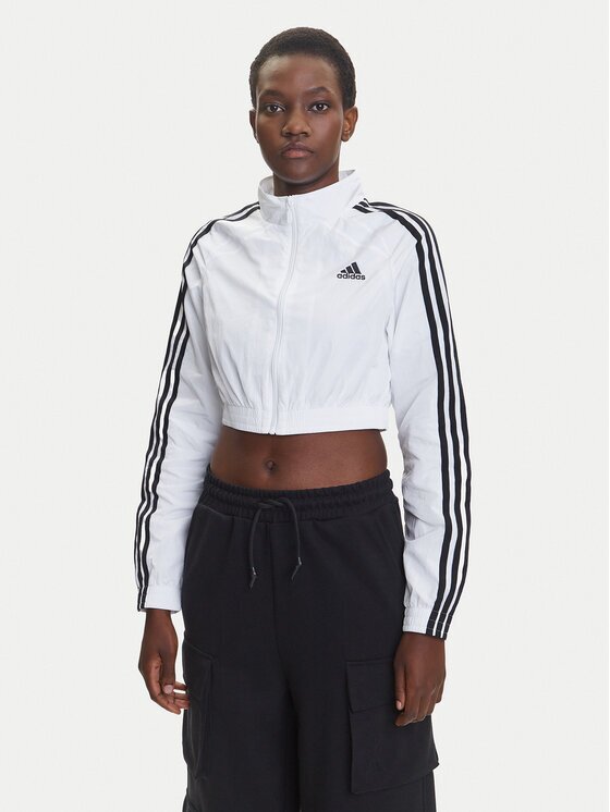adidas Суитшърт Teamgeist adicolor JZ8275 Бял Slim Fit