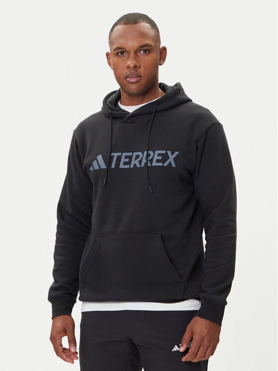 adidas Суитшърт Terrex Multi Large Logo IZ3305 Черен Regular Fit