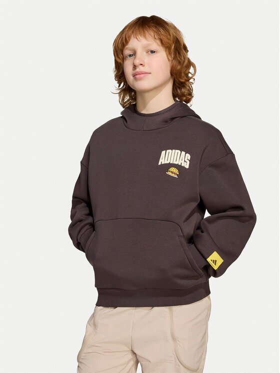 adidas Суитшърт The Simpsons JL9181 Кафяв Loose Fit