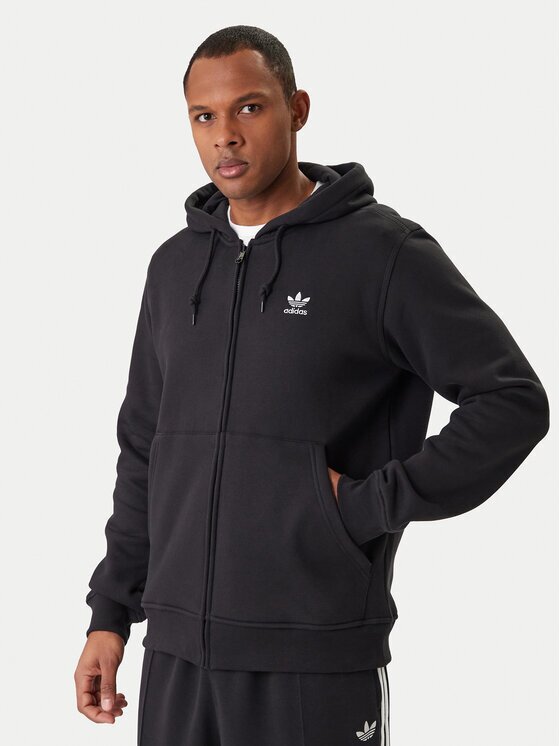 adidas Суитшърт Trefoil Essentials IW5791 Черен Regular Fit
