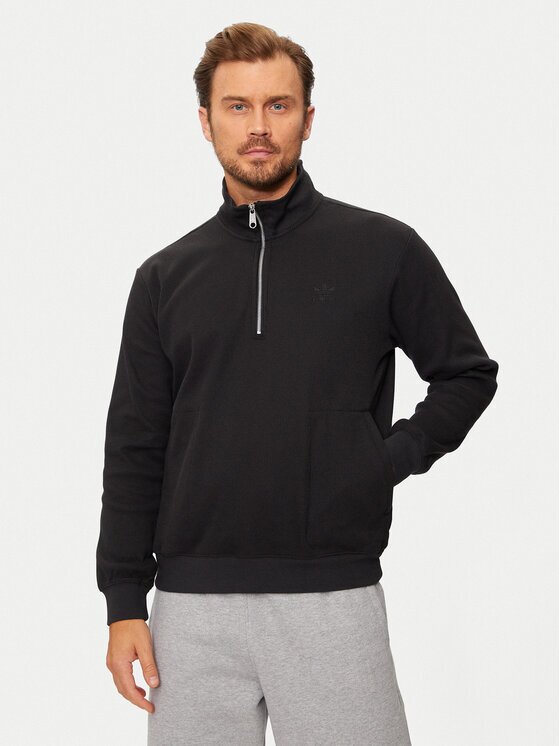 adidas Суитшърт Trefoil Essentials IW5807 Черен Regular Fit