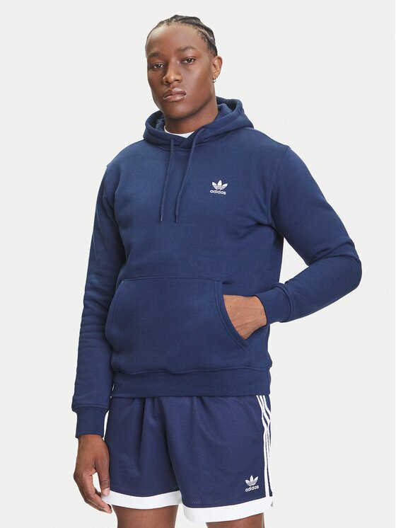 adidas Суитшърт Trefoil Essentials IY4929 Тъмносин Regular Fit