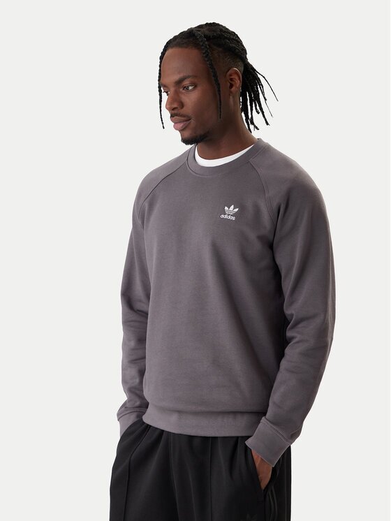 adidas Суитшърт Trefoil Essentials JW3598 Сив Regular Fit
