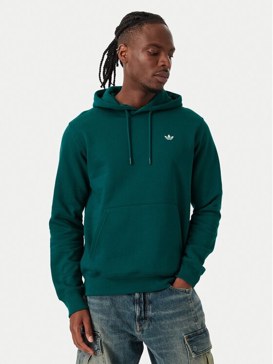 adidas Суитшърт Trefoil Essentials KV9317 Тъмнозелен Regular Fit