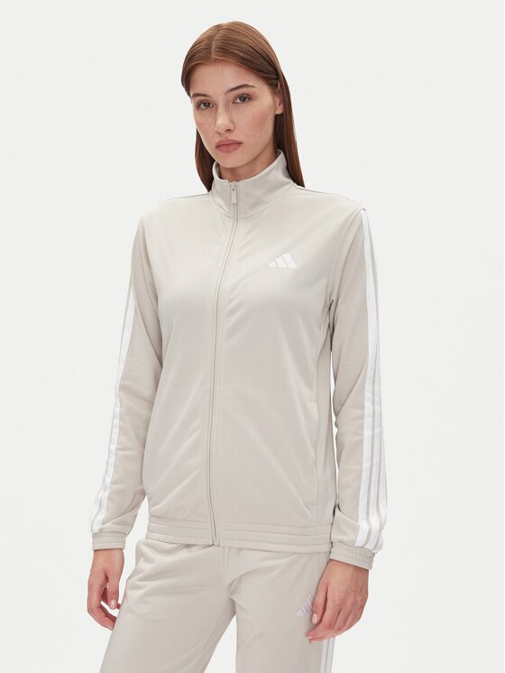 adidas Суитшърт Tricot 3-Stripes JD4521 Бежов Regular Fit