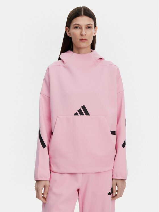 adidas Суитшърт Z.N.E. JD5992 Розов Loose Fit