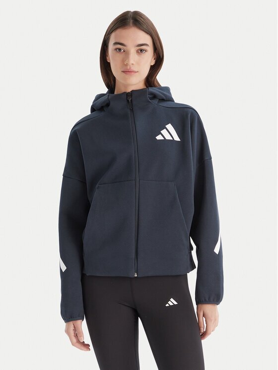 adidas Суитшърт Z.N.E. JW5320 Тъмносин Loose Fit