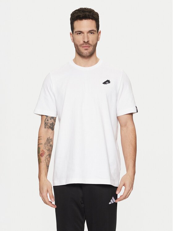 adidas Тениска от техническо трико Copa Signature Graphic JJ1420 Бял Regular Fit