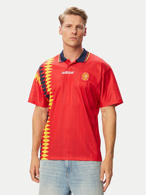 adidas Тениска от техническо трико Spain Home Jersey 1994 JN3707 Червен Regular Fit