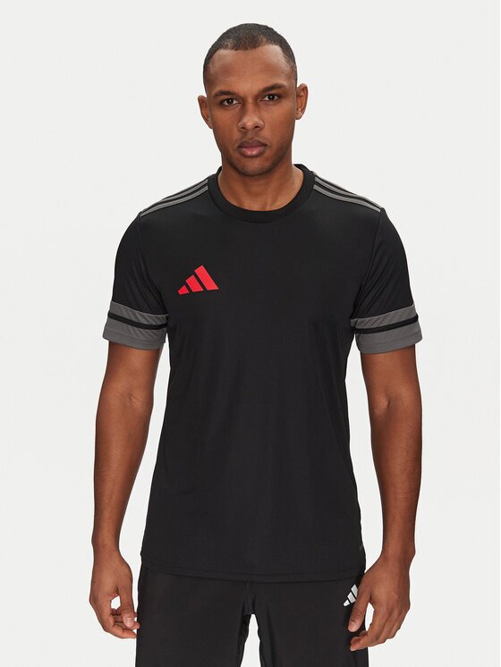adidas Тениска от техническо трико Squadra 25 Jersey JN4450 Черен Slim Fit