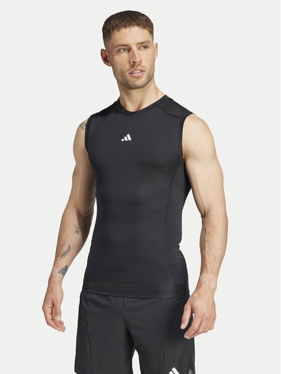 adidas Тениска от техническо трико TECHFIT Compression Training JE6694 Черен Slim Fit