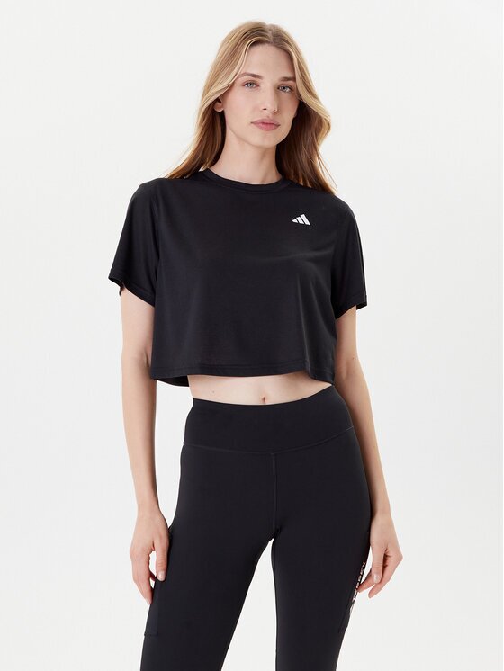 adidas Тениска от техническо трико Train Essentials JC9555 Черен Loose Fit