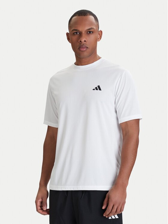adidas Тениска от техническо трико Workout Essentials Base KD5453 Бял Regular Fit