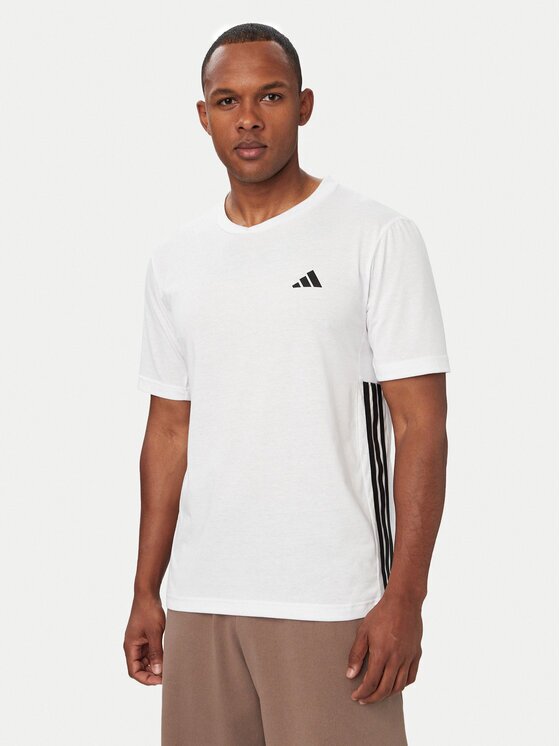 adidas Тениска от техническо трико Workout Essentials FEELREADY 3-Stripes KD0606 Regular Fit