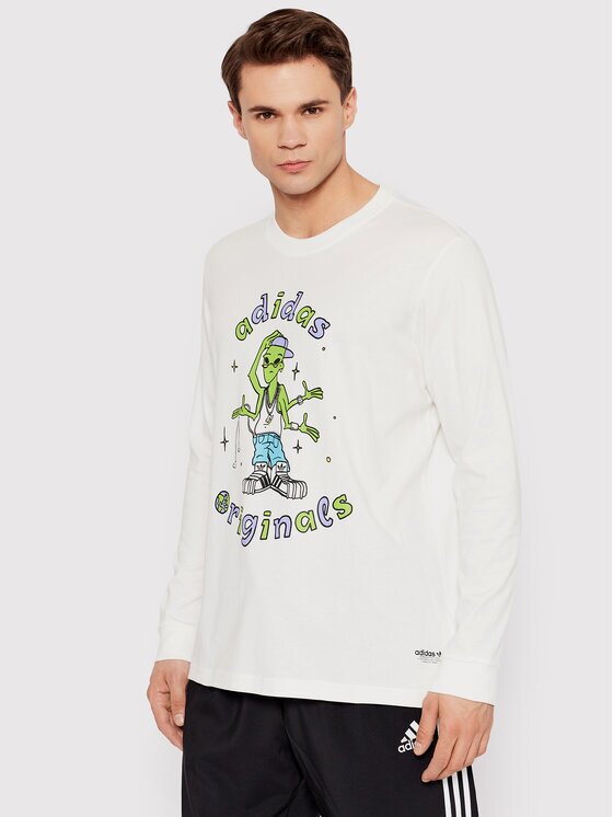 adidas Тениска с дълъг ръкав Stoked Alien HC7142 Regular Fit
