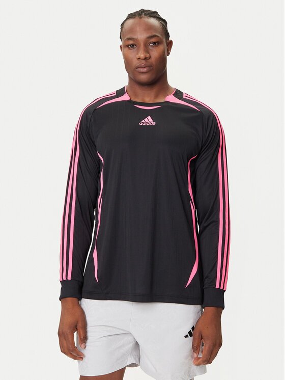 adidas Тениска с дълъг ръкав Teamgeist adicolor JW5907 Черен Loose Fit