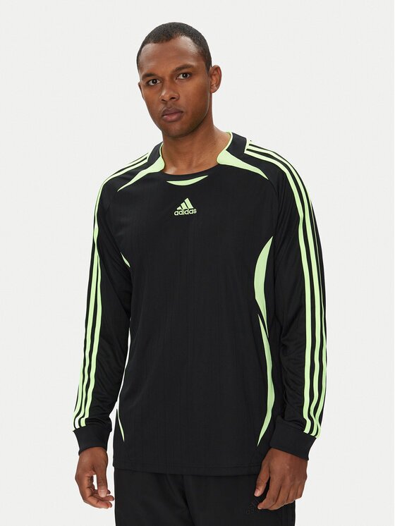 adidas Тениска с дълъг ръкав Teamgeist adicolor JW5908 Черен Loose Fit