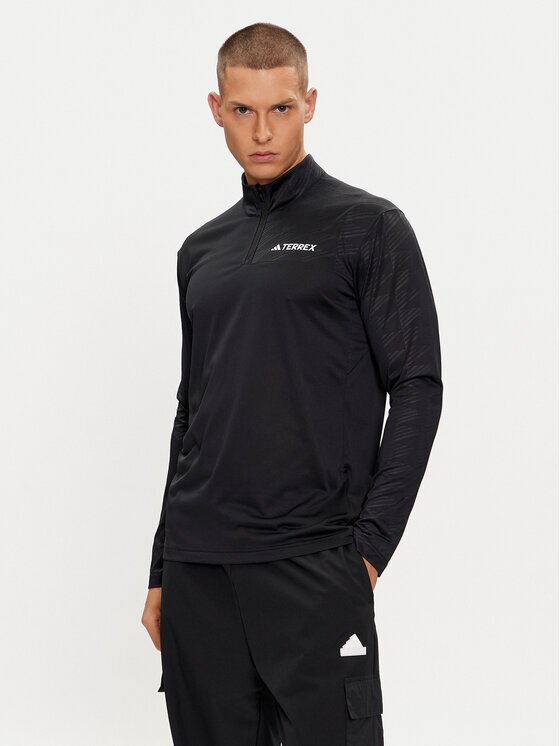 adidas Тениска с дълъг ръкав Terrex Multi Half-Zip Long-Sleeve Top HT9501 Slim Fit