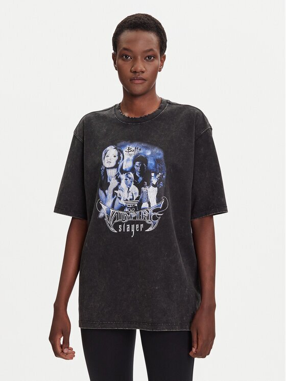 adidas Тишърт 20th Century Fox Disney JW0154 Черен Oversize