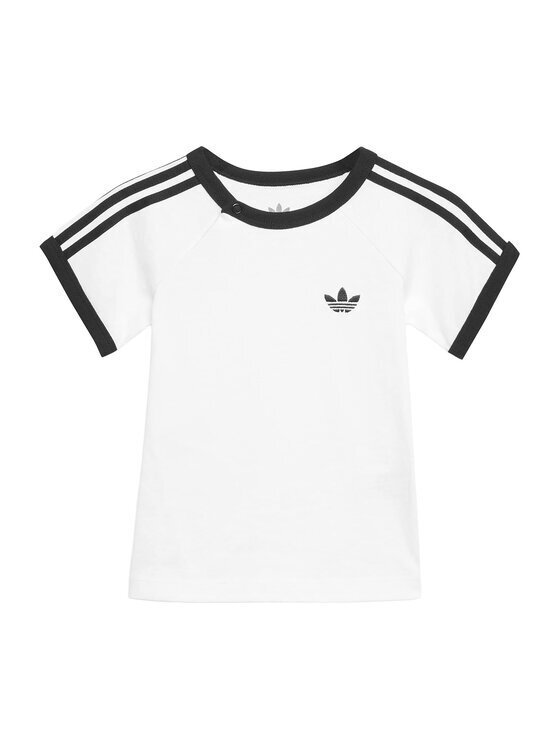 adidas Тишърт 3-Stripe KR3715 Бял Regular Fit