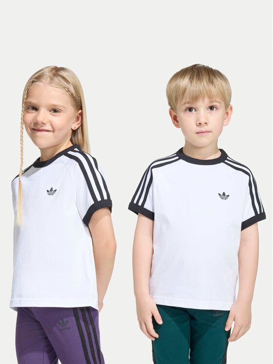 adidas Тишърт 3-Stripes KC9507 Бял Loose Fit