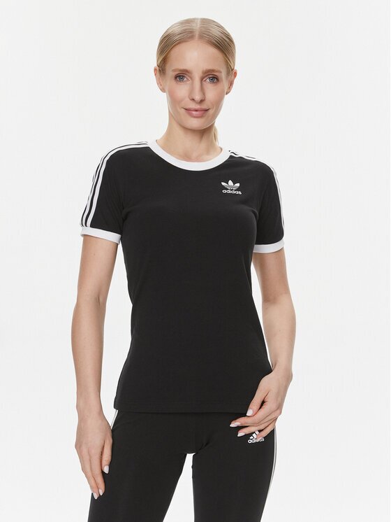 adidas Тишърт adicolor Classics 3-Stripes GN2900 Черен Regular Fit