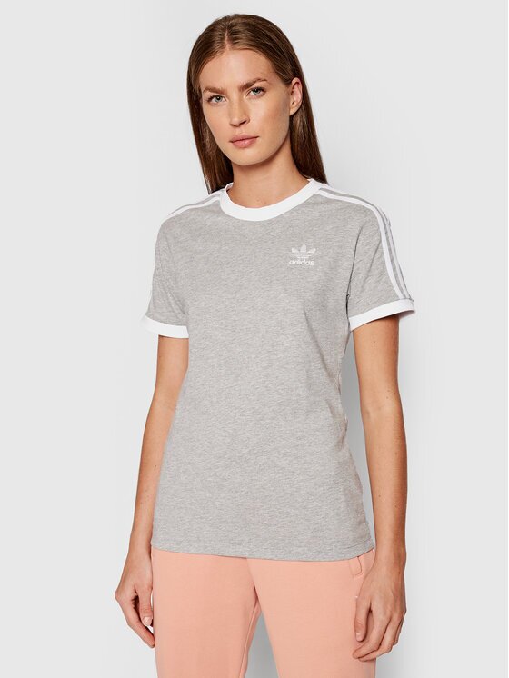 adidas Тишърт adicolor Classics 3-Stripes H33576 Сив Standard Fit