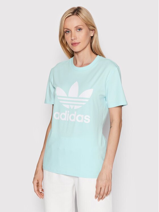 adidas Тишърт adicolor Classics Trefoil HK9638 Син Regular Fit