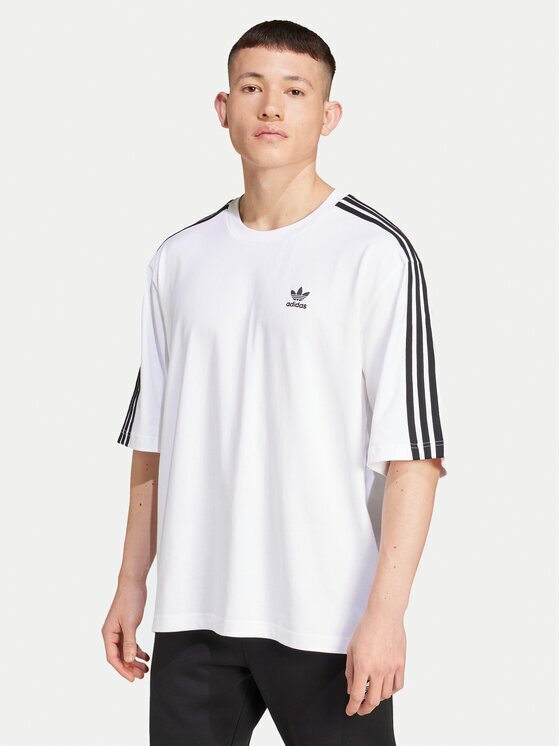 adidas Тишърт adicolor IZ2474 Бял Oversize