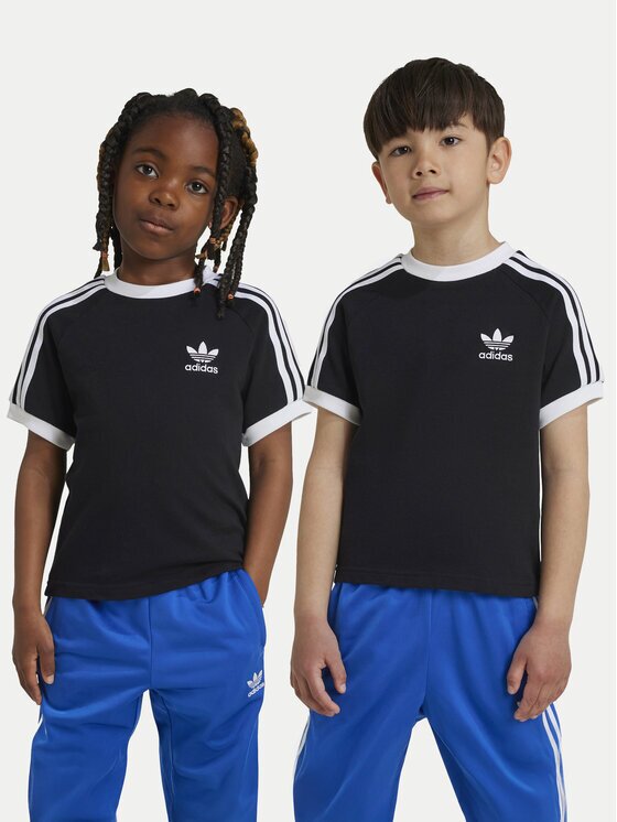 adidas Тишърт adicolor Trefoil IY2389 Черен Regular Fit