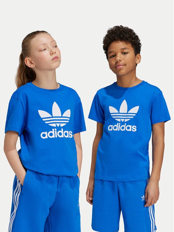adidas Тишърт adicolor Trefoil IY7425 Син Regular Fit