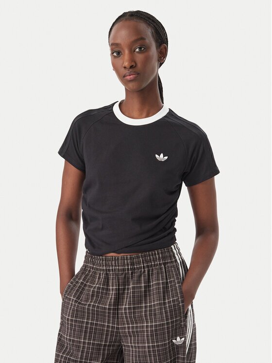 adidas Тишърт Adiluna Season 2 X Jennie Layered T-Shirt LD8928 Черен Regular Fit