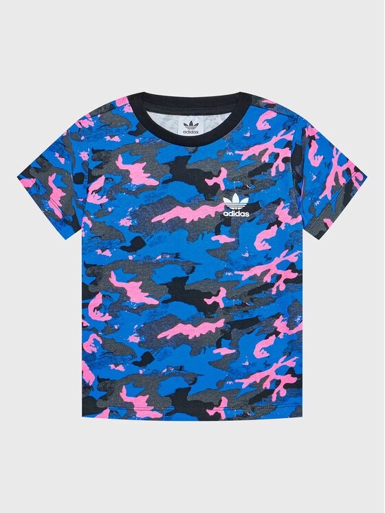 adidas Тишърт Allover HK0275 Цветен Regular Fit