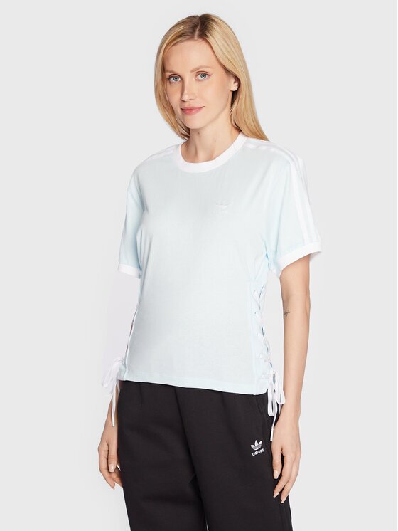 adidas Тишърт Always Original Laced HK5063 Светлосиньо Loose Fit